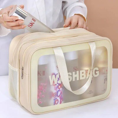 Wet-dry eparation makeup bag portable toiletry bag travel ee