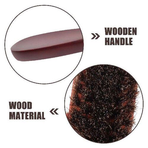 3 Pcs Clean Polish Boot Brush Horse Hair Kiwi Shoe