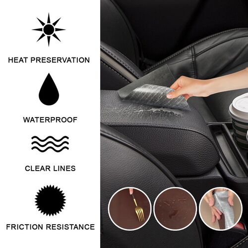 Self-Adhesive Leather Repair Patch Sofa Black PU Leather er