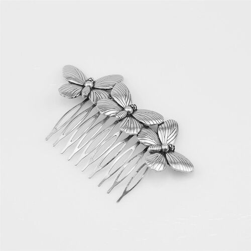 Classic Vintage Fashion Alloy Retro Butterfly Hair Combs Anc
