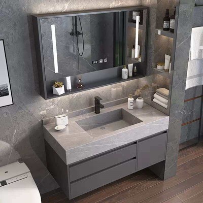 Rock Board All-in-One Basin Bathroom Cabinet Combination Int