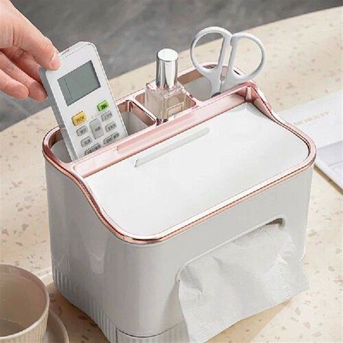 Multifunctional Light Luxury Desktop Tissue Box Paper Towel