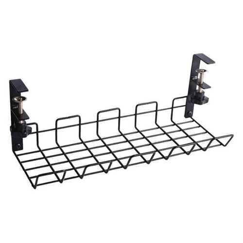 Wire Basket Shelf Under Table Storage Rack Wire Desk Cable U