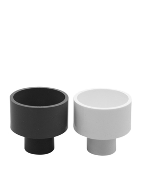 PVC给水管配件变径大小头直接供水管加厚灰色白色蓝色异径直接