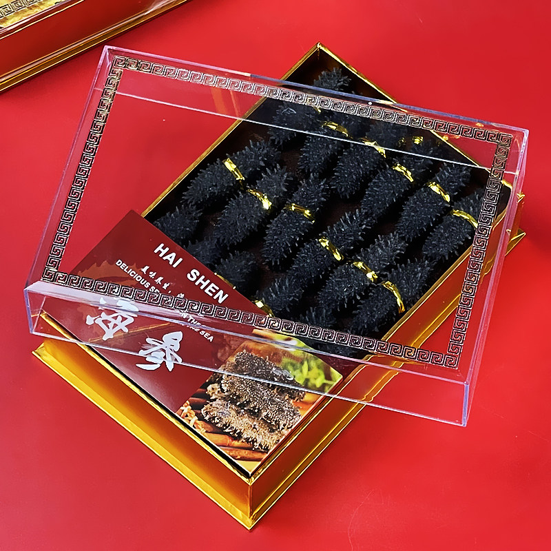 新款高档水晶拼礼盒海参鲍鱼胶羊肚菌滋补干货包装盒海味空盒