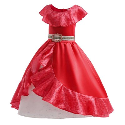 Elena Dress Girl Princess Costume Kid Cosplay Halloween Dres