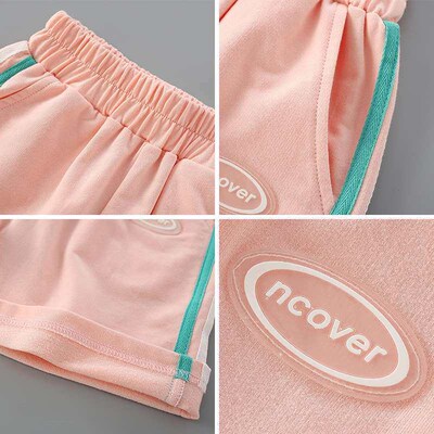 Girls Summer Shorts Childrens Outer-Wearing Western-Style