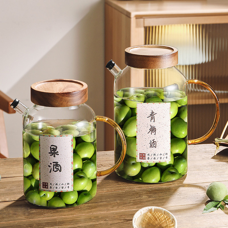 青梅泡酒玻璃罐专用酒瓶空瓶杨梅自制果酒容器食品级密封罐泡酒罐