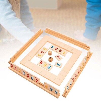 Portable 2-4 People Mahjong Digital Game,Family Party Game