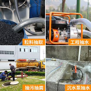 钢丝软管PVC输油泵管耐高温塑料下水管加厚耐高压真空负压管