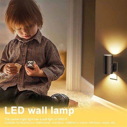 EU Plug Night Light 0-100LM Night Light Plug Into Wall 16W