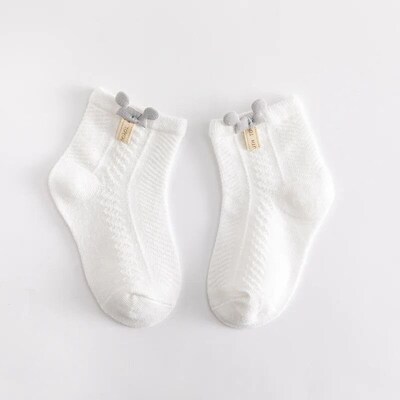 Newborn Baby Socks Cartoon Socks Cotton Thin Section Mesh So