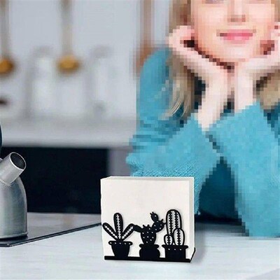 2 Metal Tissues Container Stand Napkins Neat And Tidy Metal