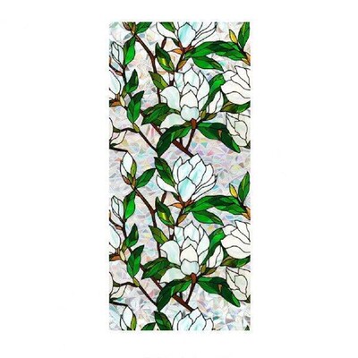 Door Decorative Sticker Stained Glass Rainbow Window Film