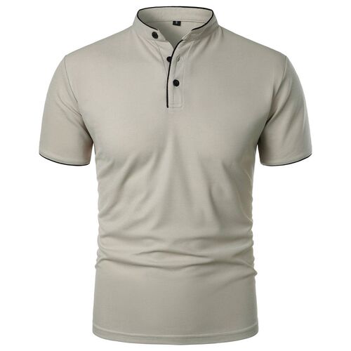 Mens New Summer Solid Color Top Popular Fashion Popular Sho