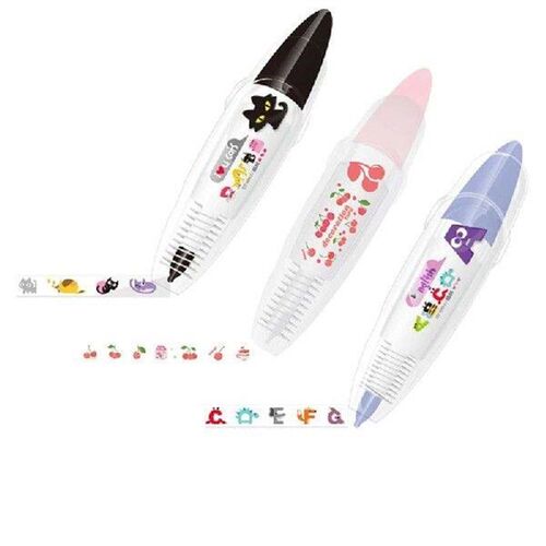 DIY Cute Animals Press Type Decorative Pen Cartoon Pattern