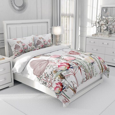 Bedding Three-piece Custom Quilted Bed ver Digital Printing