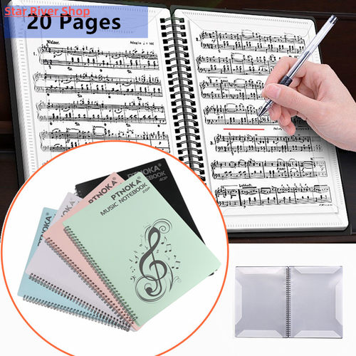 20 Pages Piano Score Folder A4 Size Music Score Paper Sheet