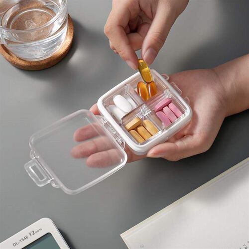 sealed small medicine box portable medicine box pc portable