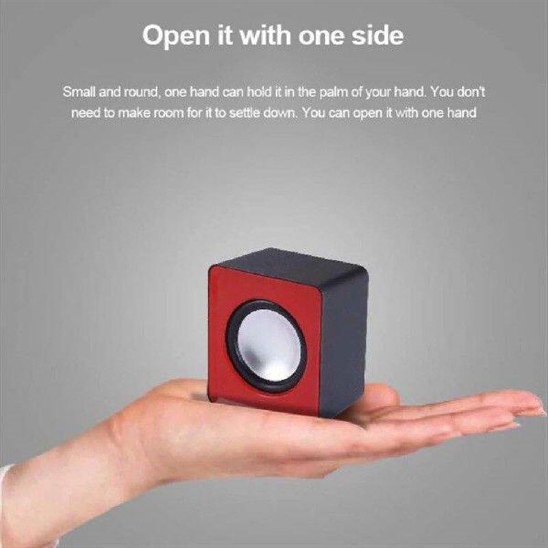 2pcs/1pair Computer Speakers Subwoofer Plastic Loudspeaker - 实物图