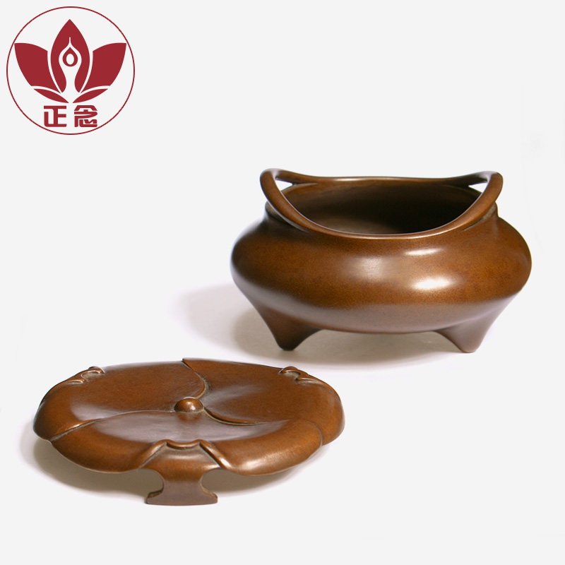 苏工铜炉名家胡庆松制三足桥耳炉紫铜复古塔香盘香线香香道,家居饰品,香薰炉,淘宝优惠券,粉丝福利购,淘宝优惠卷