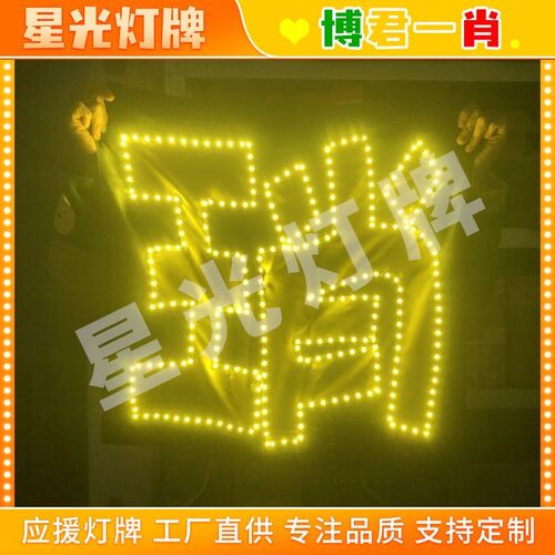 琑灯牌博君一肖百香果演唱会应援灯牌头戴胸牌歌迷LED贴片超薄