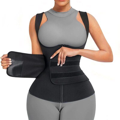 Neoprene Sauna Suit for Women Sauna SweatM Vest Waist Traine