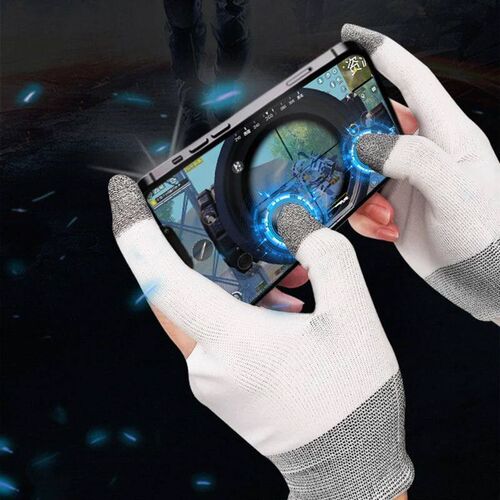 Two-finger Gaming Finger Sleeves Mobile Game Gloves Sweat-pr