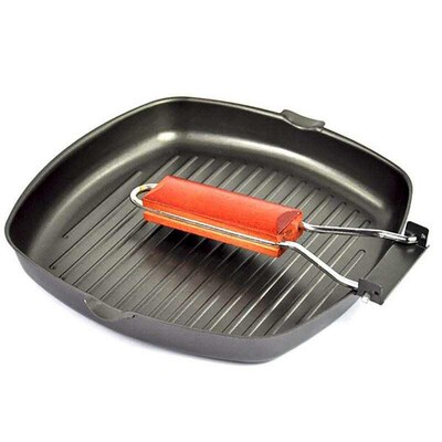 Cooking Tools Foldable Portable Grill Pan Practical Steak Gr