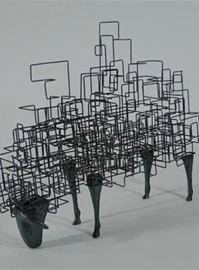 不锈钢镂空绵羊雕塑旅游度假风景区装饰品营销中心售楼处草坪摆件