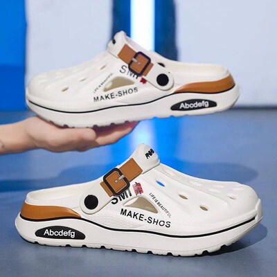 Sandals Men Beach Slippers Thick Sole Anti-Slip Sandals