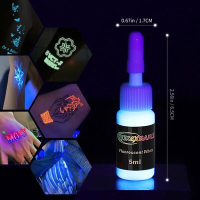 Fluorescent Tattoo Ink Kit 8 Color Fluorescent Tattoo Ink Ki