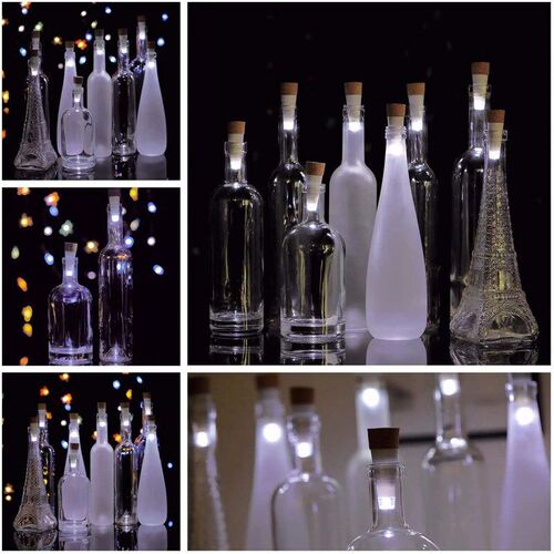 USB Rechargeable Bottle Lights Mini Cork Shaped Craft Light