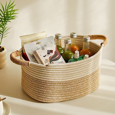 Rope Woven Baskets for Organizing Storage Basket Basket Port