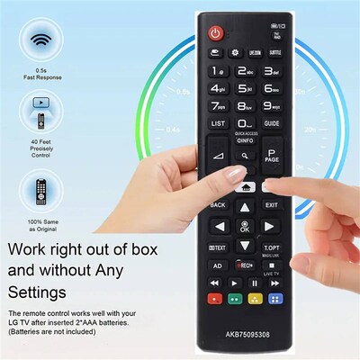 AKB75095308 Universal Remote Control for TV32LJ610V 43UJ634V