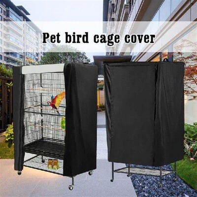 Waterproof 210D Oxford Universal Bird Cage Cover Black-Out