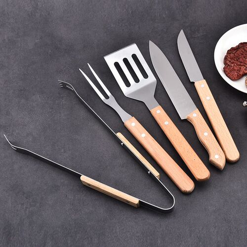 Stainless Steel Grill 4-piece Set Grilled Steak mbination Ba