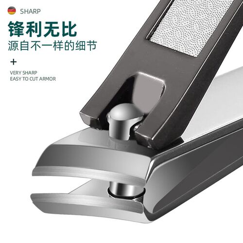Nail clipper stainless steel single tip with nail file eagle