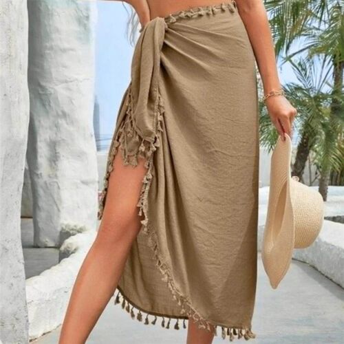 2024Women Sarongs Beach Wrap Sun Bikini Cover Up Beach Party