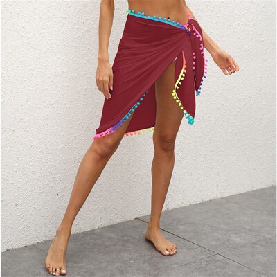 lor Tassel Stitching Irregular Womens Sunscreen Clothing, S