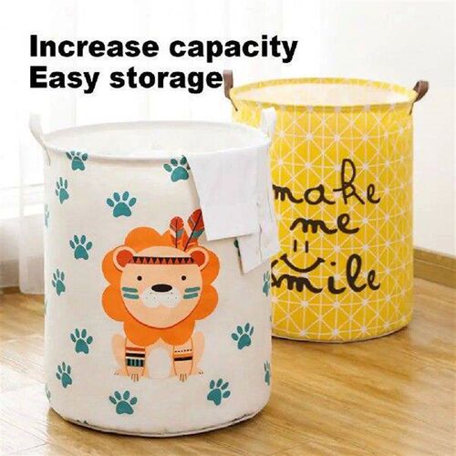 Clothes Storage Basket Practical Cotton Laundry Basket Cat