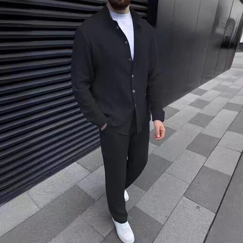 Mens Casual Suits, Fashionable And Comforle Long Sleeves, T