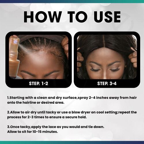 120ML Melting Spray For Lace Wigs Quick Drying Long Lasting