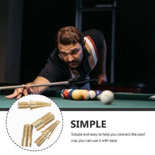 2 Sets Billiard Cue Screws Pool Joint Accessories