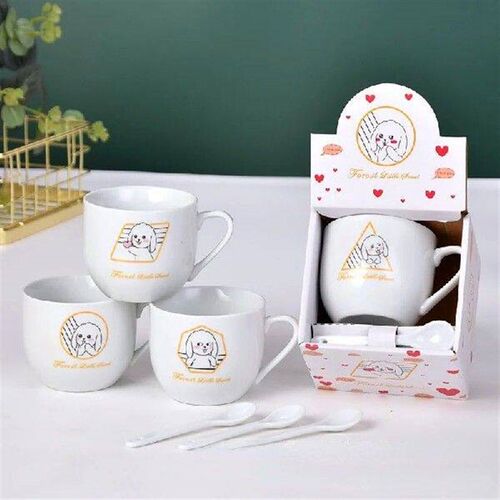 Creative Cartoon Ceramic Mug Cute Girl Expression Pack Cup