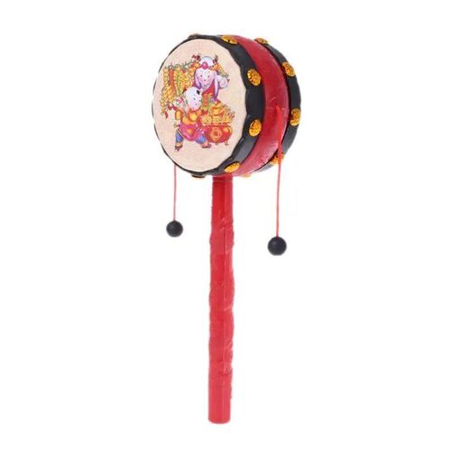 Spin Rattle Drum Monkey Drum Chinese Kid Toy Gift