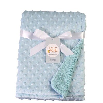 76*102CM Baby Blanket Warm Double Layer Swaddle Wrap Newborn