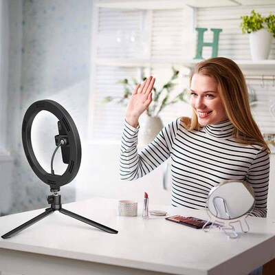 26/33cm LED Selfie Ring Light Fill Lamp Remote Control Photo
