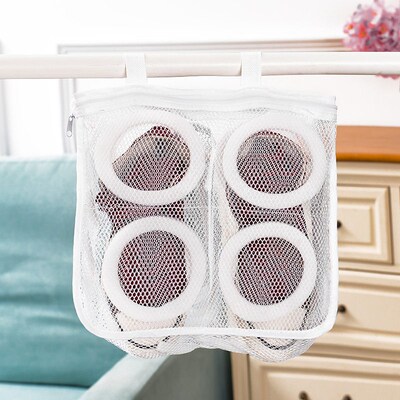 Mesh Net Pouch Washing Hanging Bag For Shoes Machine Cleanin