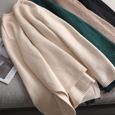 Autumn Winter O-NE oversize thick Sweater pullovers Women lo